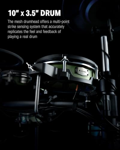Donner DED-500 Electric Drum Set With Mesh Heads - Image 2