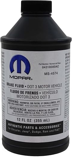 Chrysler DOT 3 Motor Vehicle Brake Fluid 4318080AD