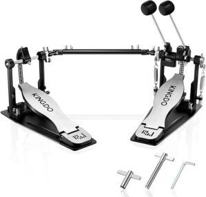 KINGDO CYMBALS Double Chain Bass Drum Pedal Set
