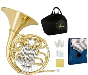 ROWELL Double French Horn Blue Kalimba Set