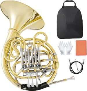 Chehery Double French Horn F/Bb 4-Key Gold