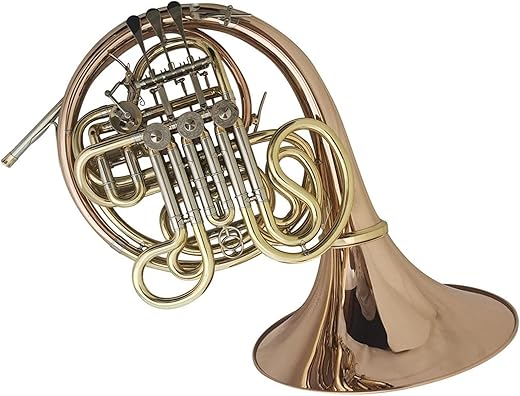 VENEKA Double French Horn Rose Brass 4 Valves