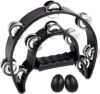 EASTROCK Double Row Tambourine, Metal Jingles