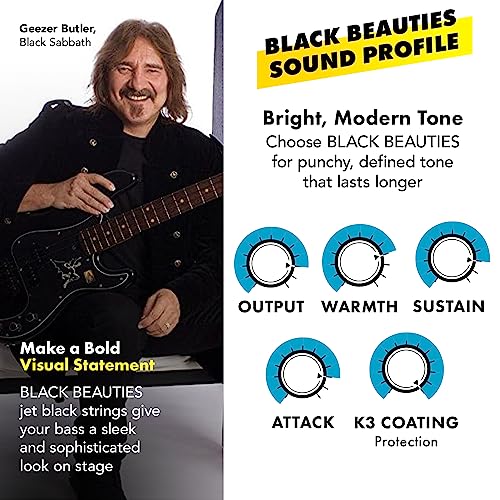 DR Strings Black Beauties Bass Guitar Strings BKB5-40 - Image 4