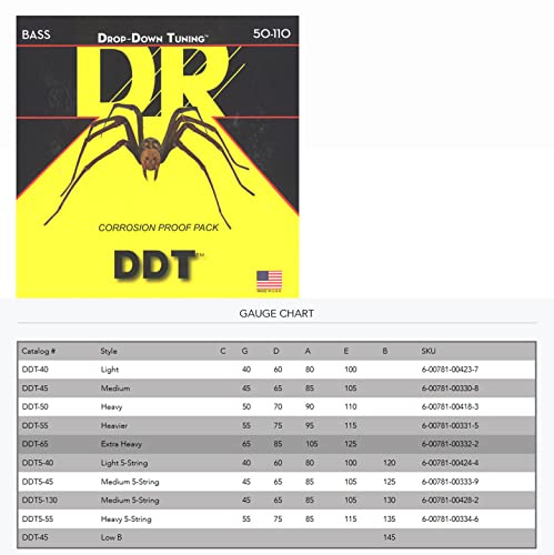 DR Strings DDT Bass Guitar Strings DDT-65 - Image 4