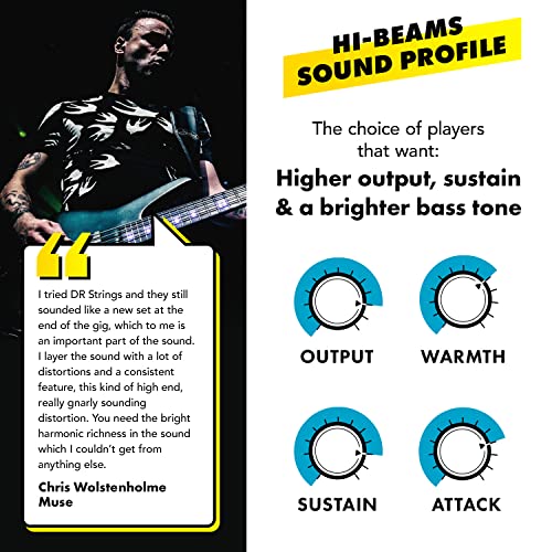 DR Strings Hi-Beams Stainless Steel 5-String Bass Strings - Image 4