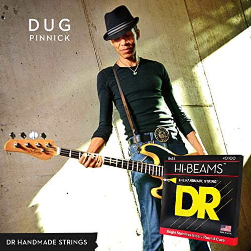 DR Strings Hi-Beams Stainless Steel Bass Strings 45-105 - Image 5