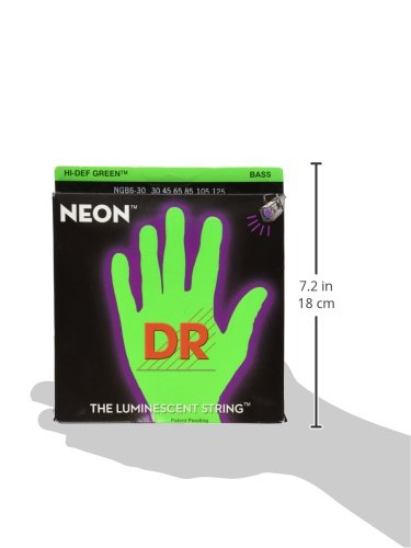 DR Strings Hi-Def Neon Bass Guitar Strings (NGB6-30) - Image 3