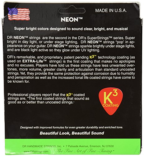 DR Strings Hi-Def Neon Bass Guitar Strings (NGB6-30) - Image 2