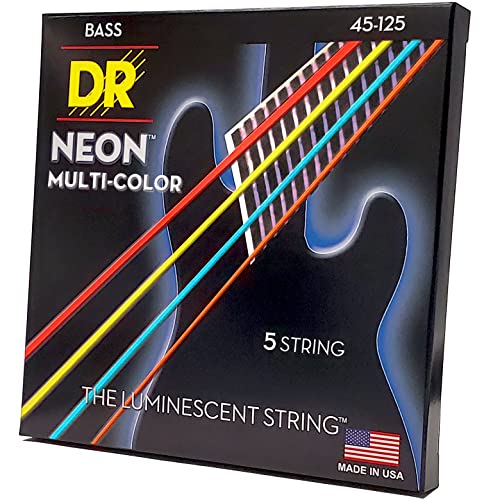DR Strings Hi-Def Neon Bass Strings (NMCB5-45) - Image 2