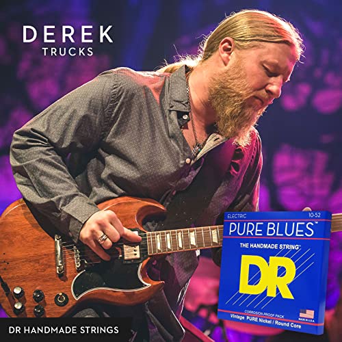 DR Strings Pure Nickel Electric Guitar Strings, PHR-10-3PK - Image 5