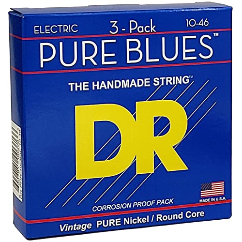 DR Strings Pure Nickel Electric Guitar Strings, PHR-10-3PK - Image 2