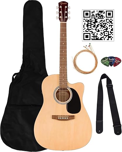 Fender Dreadnought Acoustic-Electric Guitar Bundle