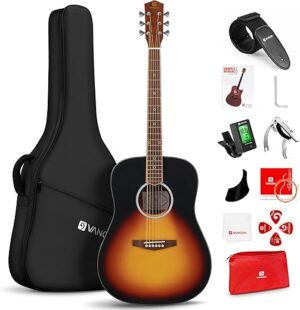 Vangoa Dreadnought Acoustic Guitar Beginner Set