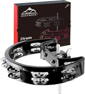 EASTROCK Drum Set Tambourine With Mounting Bolt