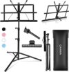 CAHAYA Dual Use Extra Stable Folding Music Stand