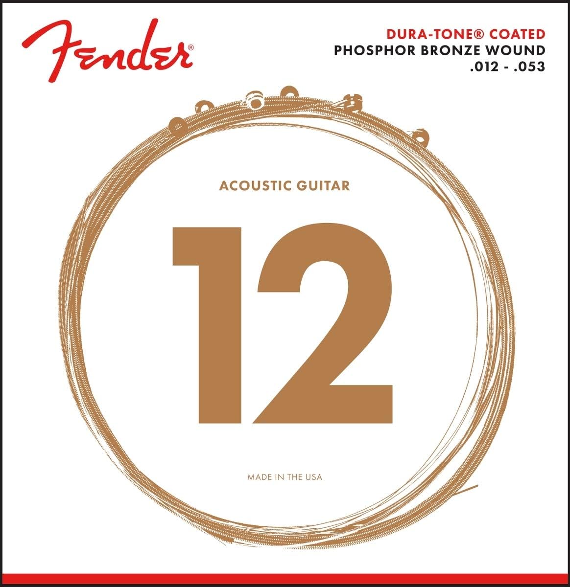 Fender Dura-Tone Coated Phosphor Bronze Strings, 860L