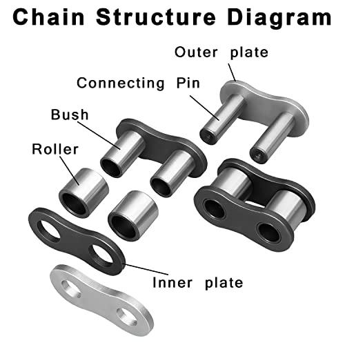 DYCTAHO Motorcycle Chain 132 Links With Breaker - Image 3
