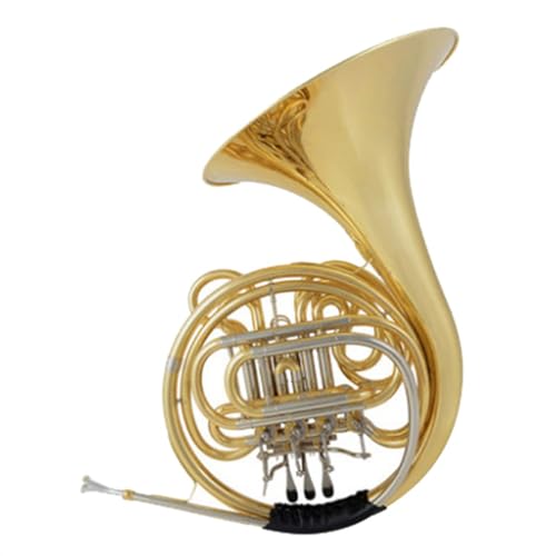 DZDZDZ Double Row Brass Lacquered French Horn - Image 2