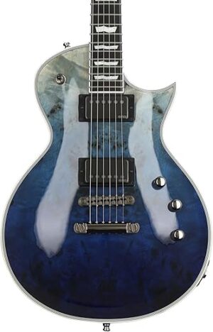 ESP E-II Eclipse Electric Guitar, Blue Natural Fade (EIIECBMBLUNFD)