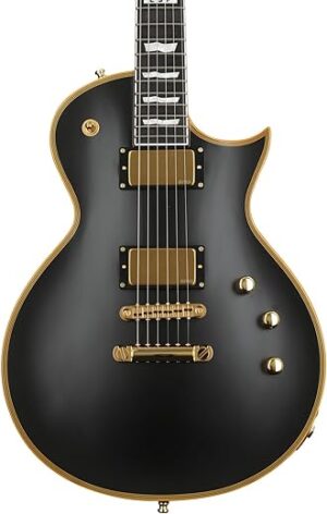 ESP E-II Eclipse Electric Guitar, Vintage Black