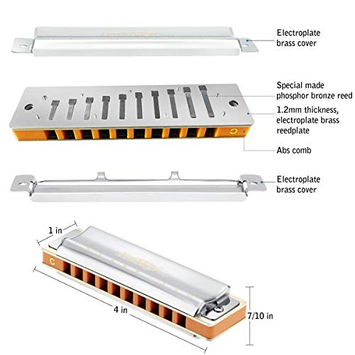 East top Advanced Diatonic Harmonica Key Of C - Image 3