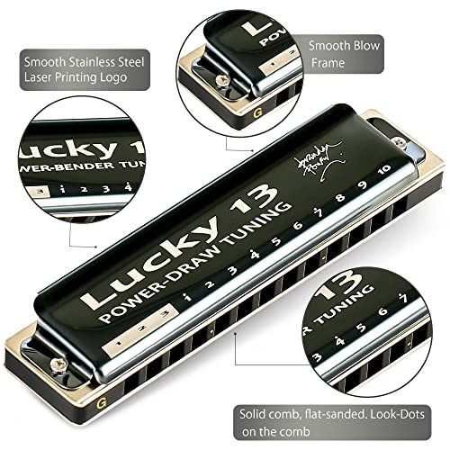 East top Bass Plus Blues Harmonica 13 Holes - Image 2