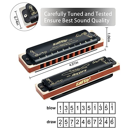 East top Diatonic Harmonica Key Of F# 008K - Image 4