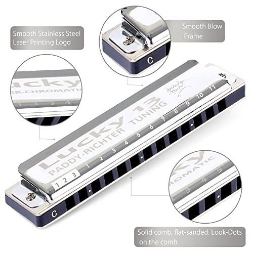 East top Lucky 13 Bass Plus Blues Harmonica - Image 4