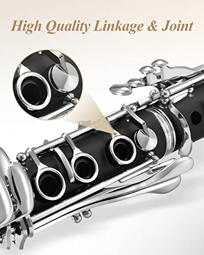 Eastar B Flat Clarinet Nickel-Plated ECL-300 - Image 3