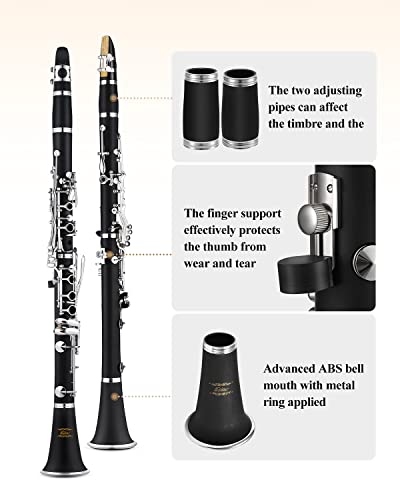 Eastar B Flat Clarinet Nickel-Plated ECL-300 - Image 5