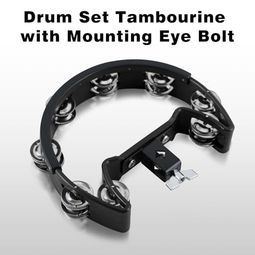 EASTROCK Drum Set Tambourine With Mounting Bolt - Image 3
