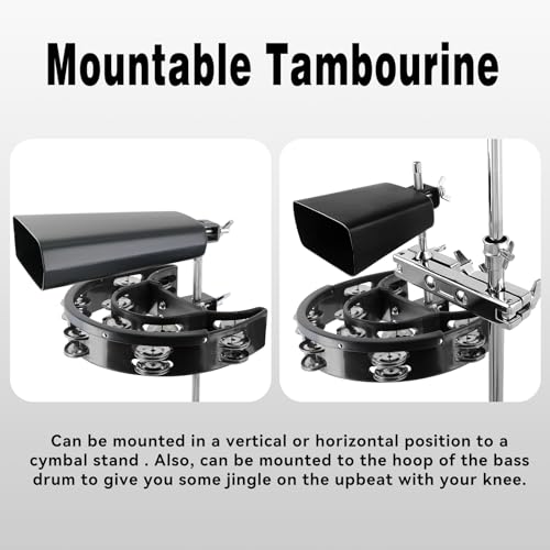 EASTROCK Drum Set Tambourine With Mounting Eye - Image 4