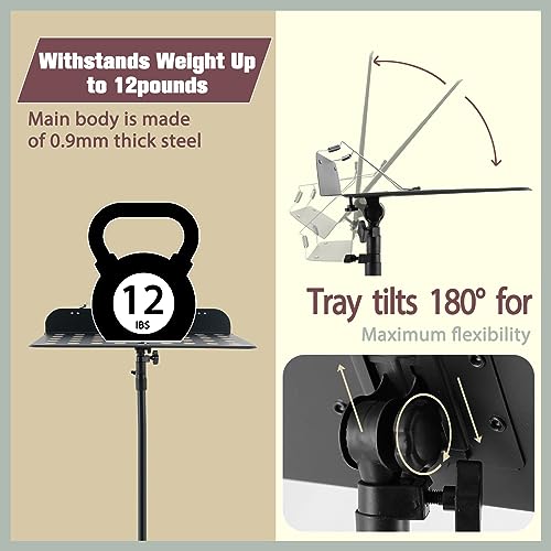 EASTROCK Metal Sheet Music Stand - High Stability Adjustable - Image 3