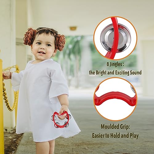 EASTROCK Plastic Percussion Tambourine With Bells - Image 3
