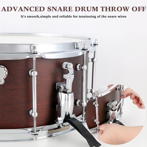 EASTROCK Snare Drum 14x6.5 Reddish Brown Finish - Image 2