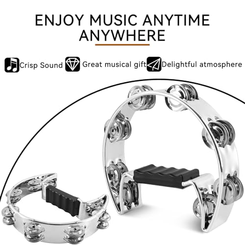 EASTROCK Tambourine Percussion Instrument With Egg Shakers - Image 5