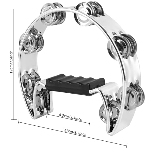 EASTROCK Tambourine Percussion Instrument With Egg Shakers - Image 2