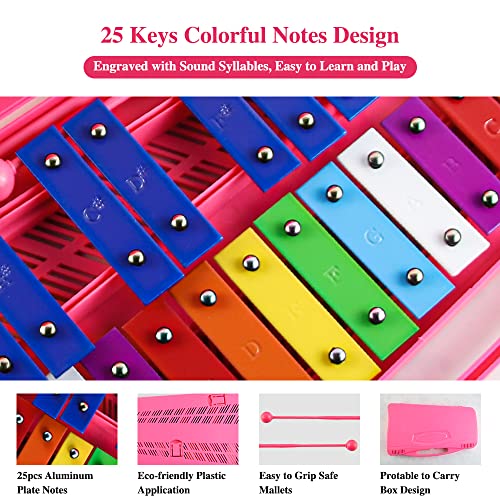 Eavnbaek 25 Notes Glockenspiel Xylophone For Kids - Image 2