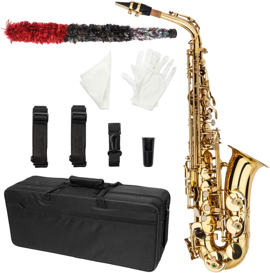 Kcelarec Eb Alto Saxophone Beginners Kit