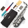 Mendini by Cecilio Eb Alto Saxophone – Case, Tuner, Mouthpiece
