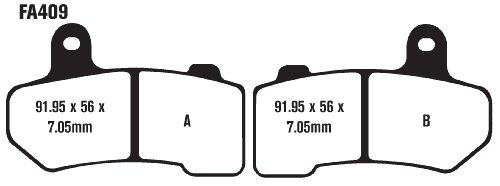 EBC Brake Pad Set FA409HH - Image 2