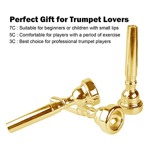 Eison Gold Trumpet Mouthpiece Set With Box - Image 2