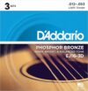 D’Addario EJ16-3D Phosphor Bronze Acoustic Strings