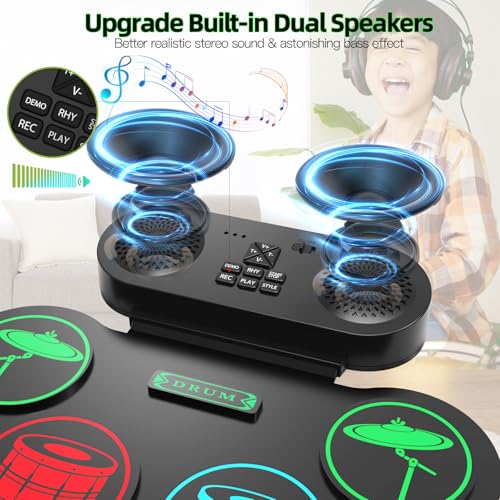 EKEMOND Electronic Drum Set, 9-Pads MIDI Practice - Image 5