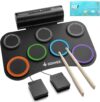 Donner Electric Drum Set, 7 Pads Roll Up