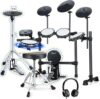 Fesley Electric Drum Set With Quiet Mesh Pads