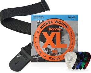 D’Addario Electric Guitar Beginner Kit – EXL110