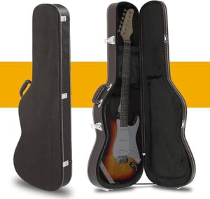 Ktaxon Electric Guitar Hard-Shell Case, Brown