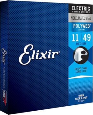 Elixir Electric Guitar Strings, Nickel Plated, Medium 11-49